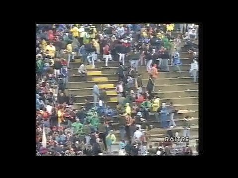 VICENZA-PADOVA 1-1 SERIE B 1993-94 I GOL E GLI INCIDENTI SUGLI SPALTI