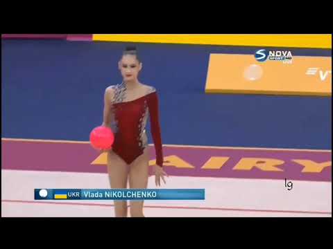 Vlada Nikolchenko Ball AA World RG Championships Baku 2019