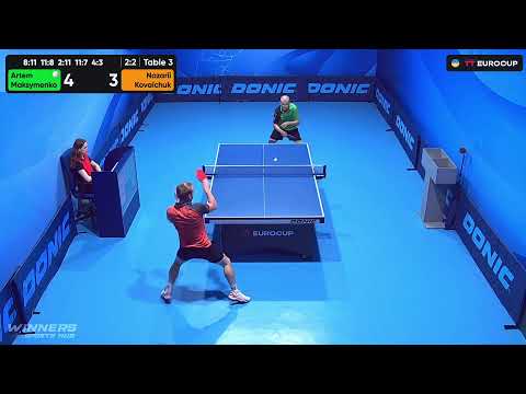 19:40 Artem Maksymenko - Nazarii Kovalchuk 22.08.2023 TT Euro.Cup  Ukraine Star. TABLE 3