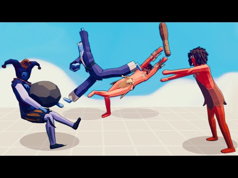 TAEKWONDO & JESTER vs EACH GROUP OF TWO | Totally Accurate Battle Simulator-TABS