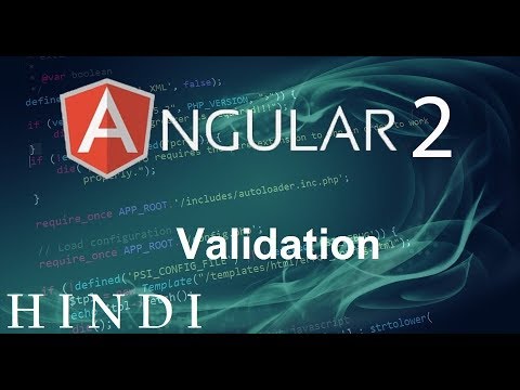 Angular 2 Tutorial 14 Validation हिन्दी