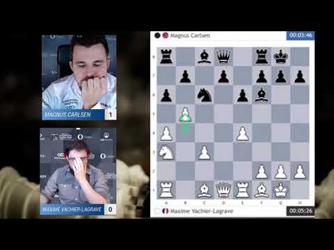 INTERESTING GAME!! Maxime Vachier Lagrave vs Magnus Carlsen || Blitz Chess 2021