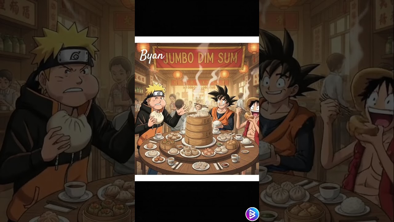Naruto makan dimsum Jumbo #naruto #goku #luffy #anime #dragonball #onepiece #fyp #shorts
