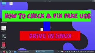 Check & Fix Fake USB drive in Linux