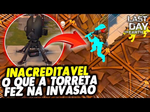 INACREDITAVEL O QUE A TORRETA FEZ NA INVASÃO - Last Day On Earth