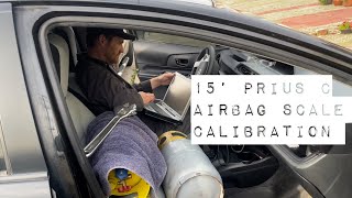 Prius C airbag seat scale repair.