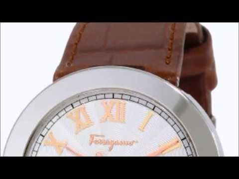 Salvatore Ferragamo Men's F71LBQ9902 S497 Grande Maison Brown Genuine Leather Band Rose Gold Plated