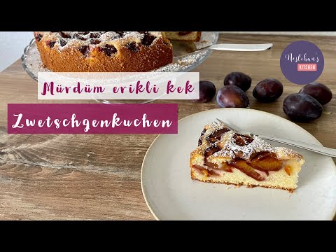 Schneller Zwetschgenkuchen mit Rührteig/Mürdüm erikli kek