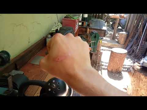 Quick bench grinder safety tip - don't sleep while using power tools