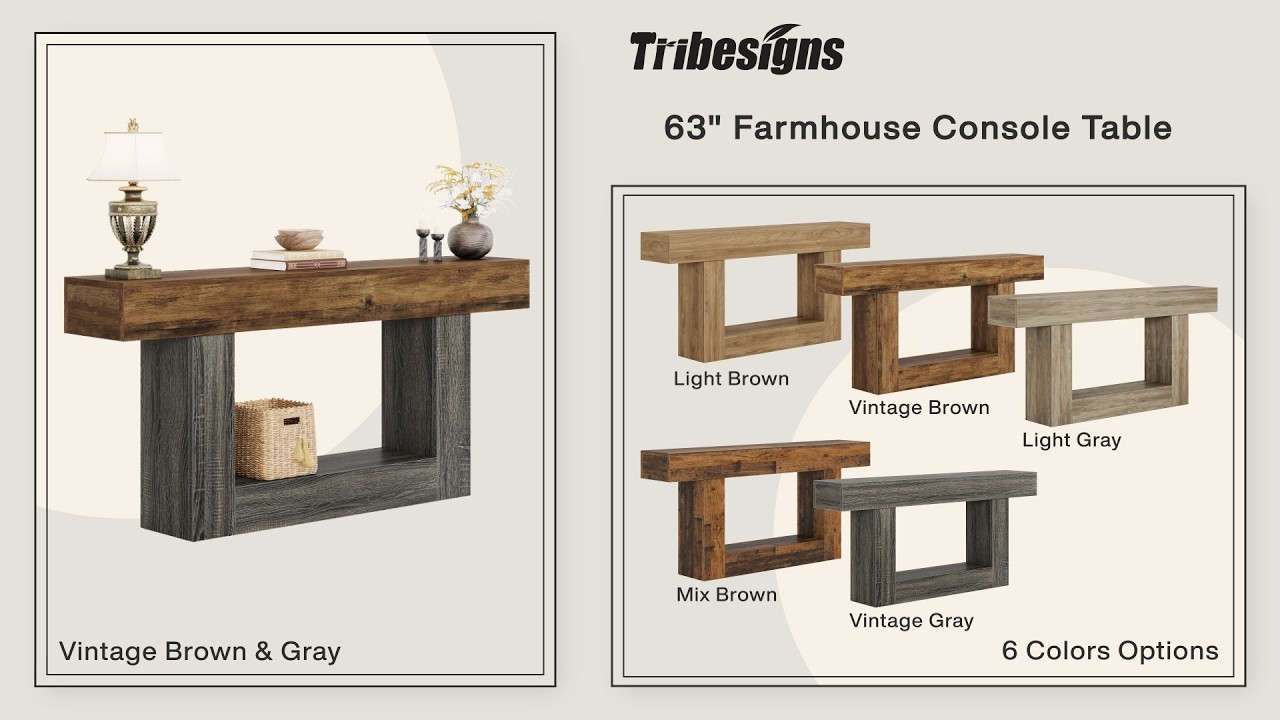 Tribesigns 2-Tier Sofa Table - RY0240