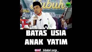 Download lagu BATAS USIA ANAK YATIM YANG WAJIB DISANTUNI  - DAKWAH 1 MENIT USTAD ABDUL SOMAD mp3