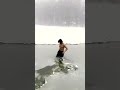 Vidyut Jammwal ice swimming ☃️❄️￼