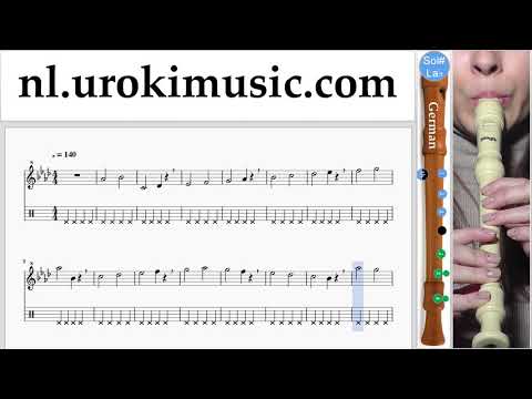 Blokfluitles (G.) Miley Cyrus - Malibu Muzieknoten Cursus Deel#1 um-i374