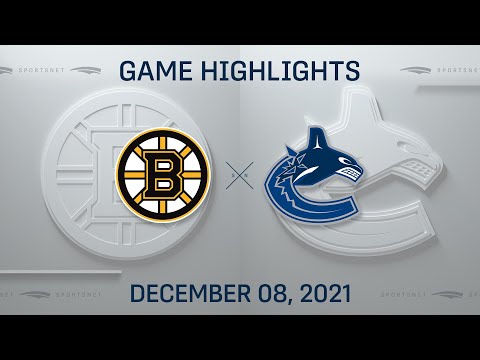 NHL Highlights | Bruins vs. Canucks - Dec. 8, 2021