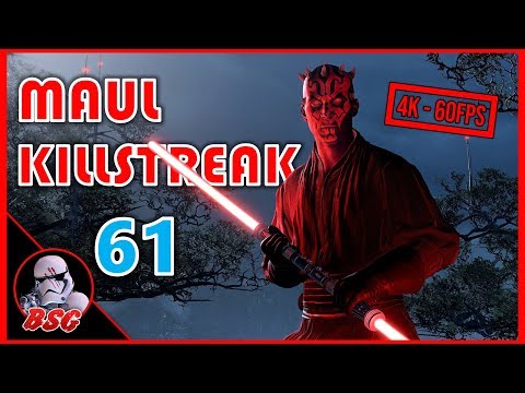 61 Hooded Darth Maul Killstreak (PC Mod) | Battlefront 2 4K 60FPS Gameplay