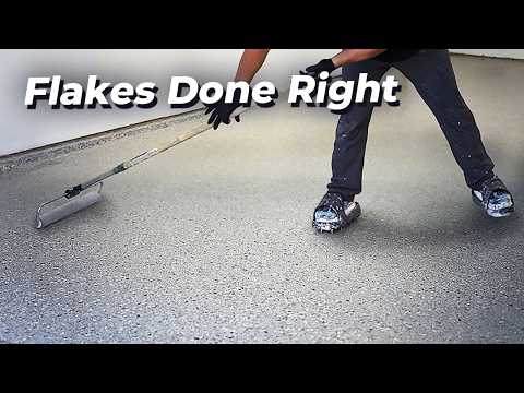 Epoxy flake garage floor guide tutorial