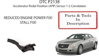 P2138 FIX! Reduced Engine Power FIX!!!!