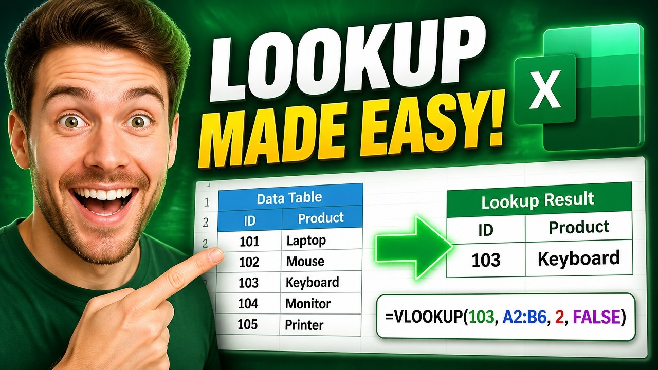 How To Use VLOOKUP For Beginners in Excel 354 (Quick and Easy)