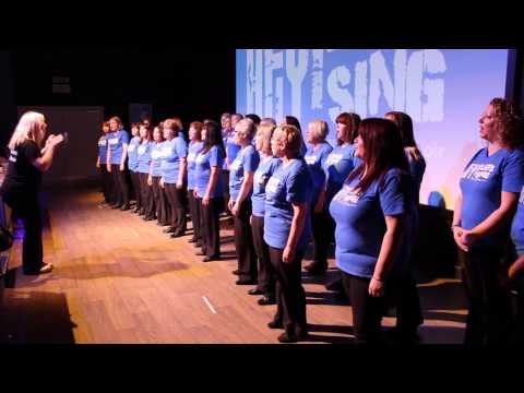 HEY! Let's Sing. Hospital Staff Choir. "To Make You Feel My Love"