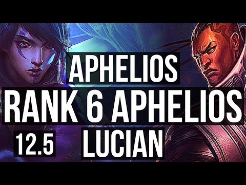 APHELIOS & Leona vs LUCIAN & Nami (ADC) | Quadra, Rank 6 Aphelios, 13/2/8 | KR Challenger | 12.5