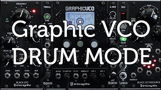 Video thumbnail for Erica Synths Graphic VCO - DRUM mode sound demo by Erica Synths