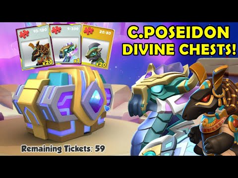 CHRONO POSEIDON Divine Chests + Collecting DIVINE TICKETS From DUNGEON + SOLO EVENT! - DML #1420