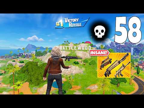 58 Elimination Solo Vs Squads/squads "Zero Build" Gameplay Wins (NEW Fortnite Chapter 7 Season 1 PC)