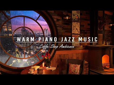 Теплая фортепианная джазовая музыка ☕ Уютная атмосфера кофейни с джазовой инструментальной музыкой