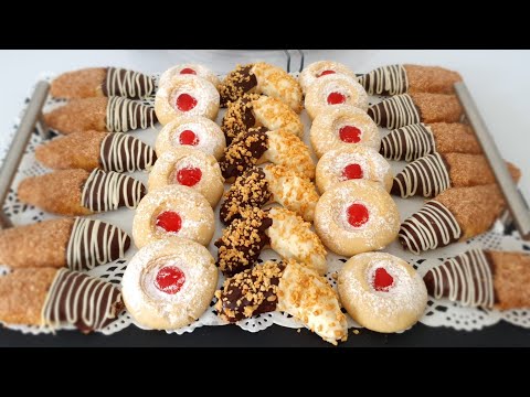 Trois sortes de biscuits sablés fondants pour l'Aïd