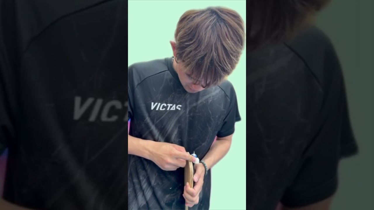 もうギザギザカットで悩まない！プロの仕上がりをあなたの手で‼　【VICTAS x QLOPコラボ商品】ラバーカッターカスタムを吉村和弘選手に試していただきました！