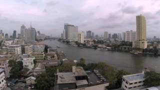 2015-05-08 Timelapse - Day into Night, Chao Phraya River, Bangkok