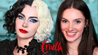 CRUELLA ( Emma Stone ) Makeup Transformation - Cosplay Tutorial