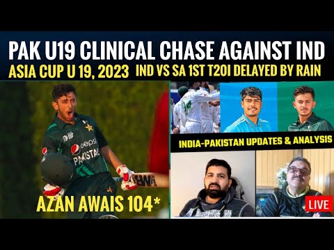 Clinical chase by Pakistan U19 vs IND U19 | India vs SA 1st T20I