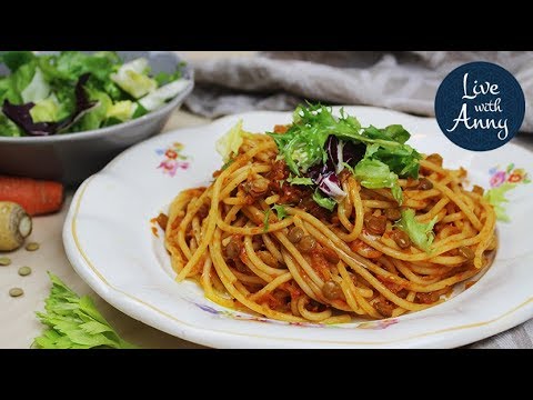 Boloňská omáčka | varianta bez masa | s čočkou