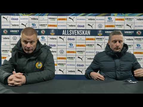 Presskonferens efter ÖSK – Hammarby IF