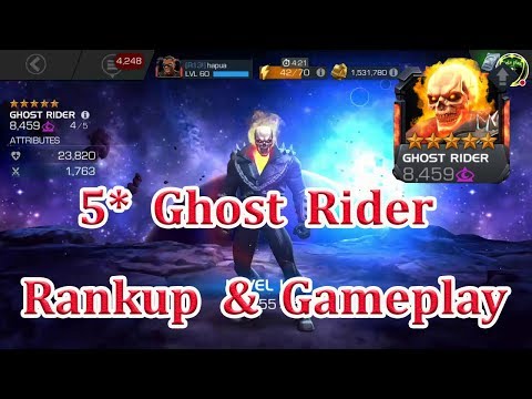 5 star ghost rider rankup ( rank4 ) and gameplay marvel contest of champion