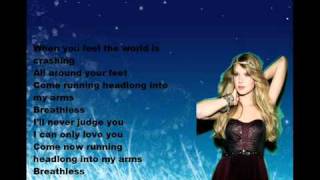 Taylor Swift   Breathless  [ with Lyrics ]