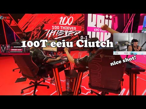 Tarik react to 100T eeiu clutch vs KRÜ Esports | 100T vs KRÜ VCT Americas 2024