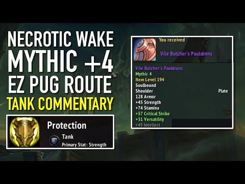 Prot Paladin Shadowlands | Necrotic Wake Easy PUG Route