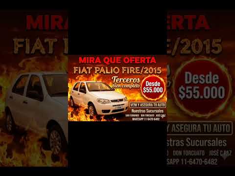 Tu seguro para  Fiat Palio fire 4p /2015 🚗 #fiatpalio #dontorcuato #virreyes #josecpaz #sanfernando