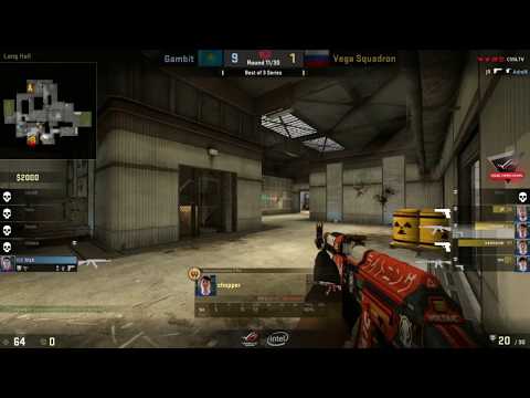 Gambit fitch 1v4 clutch vs Vega