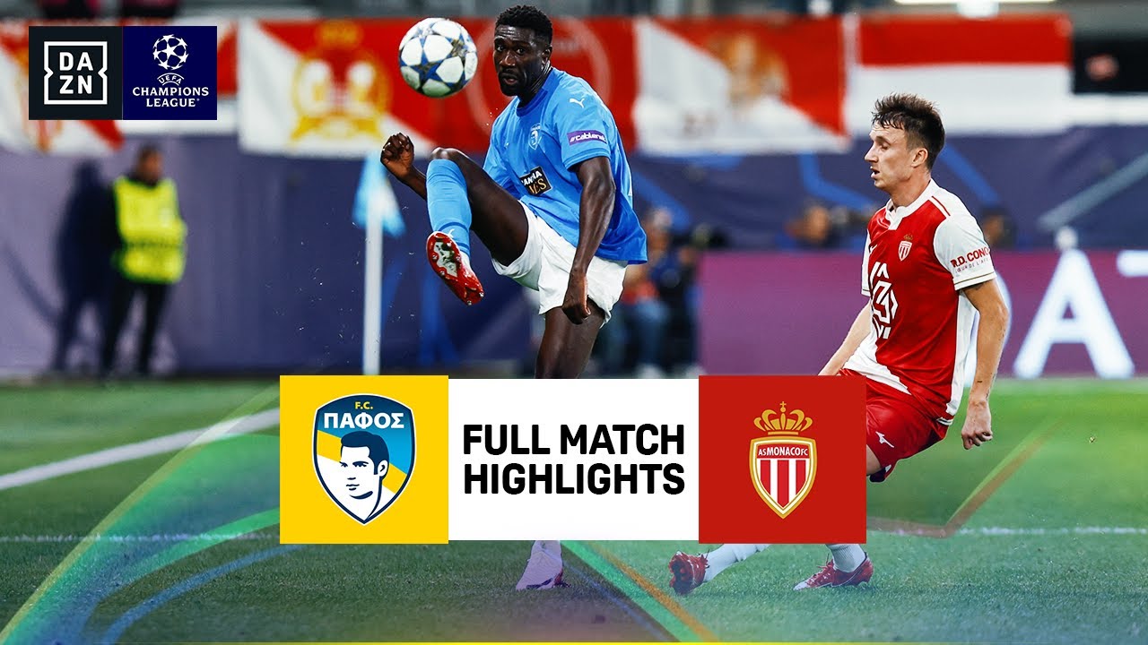 Pafos vs Monaco | UEFA Champions League Highlights | Matchday 5 | 2025-2026