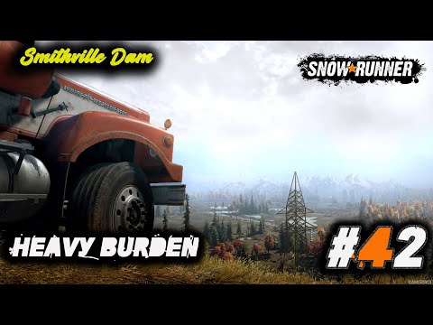 Heavy Burden Walkthrough #42 Smithville Dam  (Michigan) SnowRunner 4K (2160p)