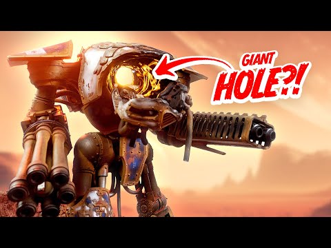 HOW did our 40k Reaver Titan get a GIANT HOLE in it?!