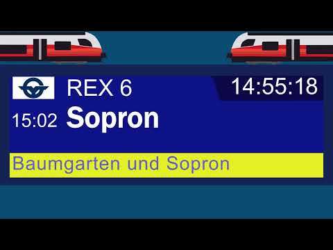 Ansage GYSEV REX 6 nach Sopron |ÖBB Chris Lohner