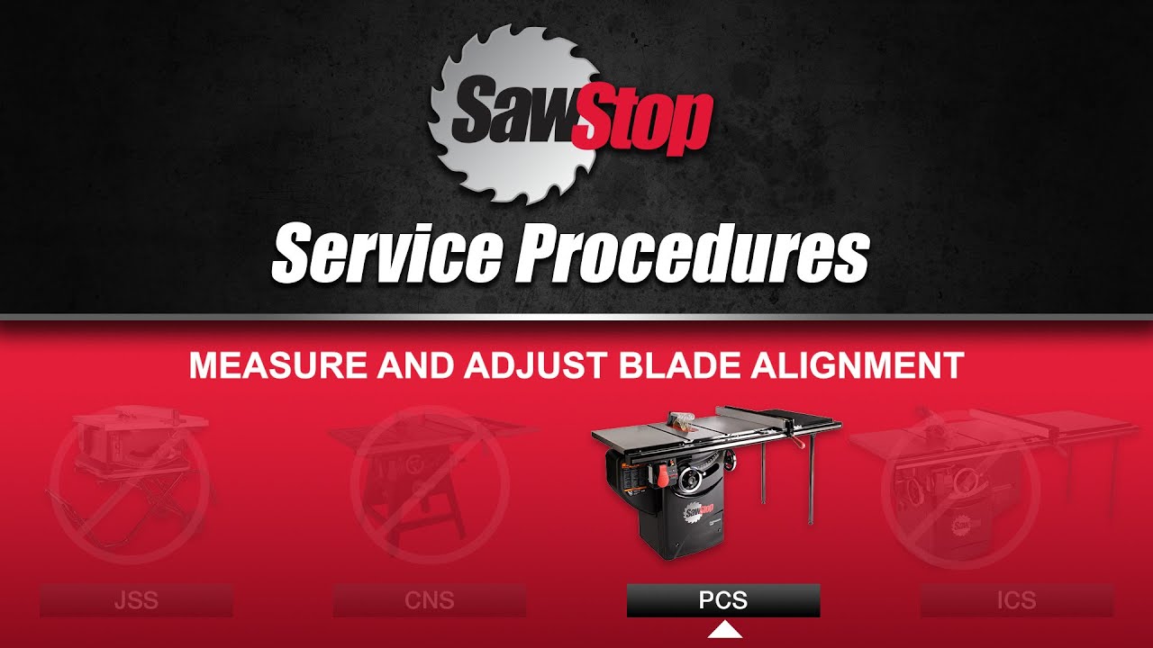 SawStop Service Tip: Align the Table for your Professional Cabinet Saw