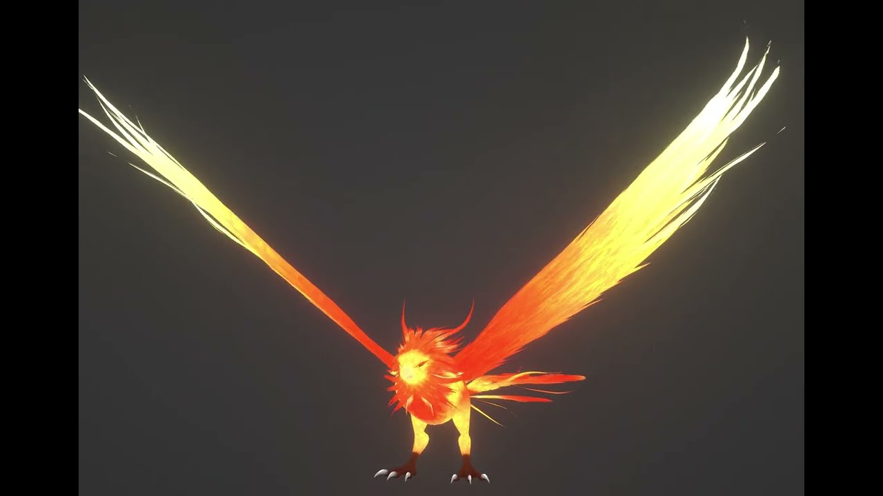 Anime Phoenix 3D Model