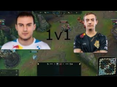 Perkz and Caps have a 1v1 in a custom game (Fizz vs Syndra)