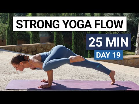 25 Min Strong Yoga Flow | Upper Body Strength | Day 19 - 30 Day Yoga Challenge