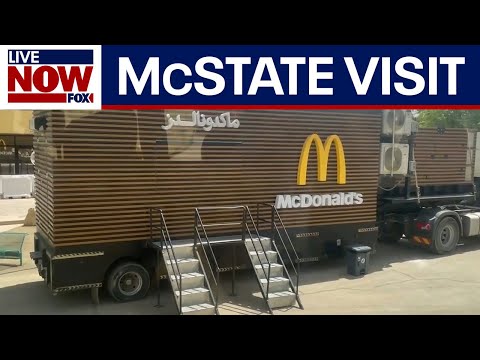 Video | Saudi Arabia rolls out President Trump's own mobile McDonald's